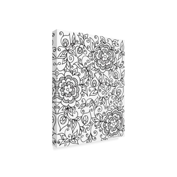 Jessica Putnam 'Floral Patterns 9' Canvas Art,14x19